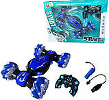 Машинка перевертиш, трюкова радіокерована модель A8863-145 всюдихід з підсвіткою, дрифт ефект, акумуляторна​, фото 4