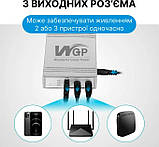 UPS для роутера, ІБП безперебійник WGP 103 10400 мАг, USB 5/9/12V, до 6 годин автономної роботи, фото 2