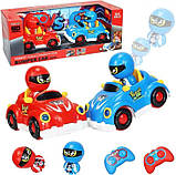 Машинки на пульті, набір 2шт. Bumper Car червона і синя, зіткнення, ефекти, керування окремими пультами, фото 6