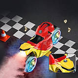 Мотоцикл на пульті, трюковий мото позашляховик QF670-1 на радіокеруванні з парогенератором, підсвіткою і звуковими ефектами​, фото 6