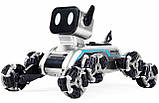 Інтерактивна собака-робот, трюковий робопес Stunt eight-wheel robot dog 8 коліс, радіокерування, звук і світло, фото 9