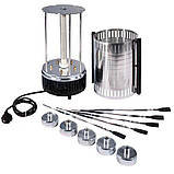 Шашличниця електрична, вертикальна електрошашличниця Domotec MS-7781 1000 Вт на 6 шампурів, настільна BBQ, фото 3