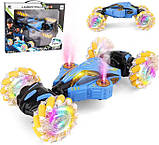 Машинка перевертиш, трюковий всюдихід XF601A на радіокеруванні з парогенератором, підсвіткою та дрифт-ефектом, фото 3