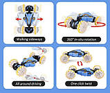 Машинка перевертиш, трюковий всюдихід XF601A на радіокеруванні з парогенератором, підсвіткою та дрифт-ефектом, фото 4