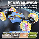 Машинка перевертиш, трюковий всюдихід XF601A на радіокеруванні з парогенератором, підсвіткою та дрифт-ефектом, фото 6