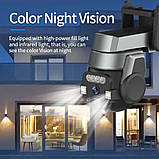 Wi-Fi камера для дому, IP Wi-Fi відеокамера CF-Q812ES 5МПХ з віддаленим доступом вулична + блок живлення для CareCamPro, фото 4