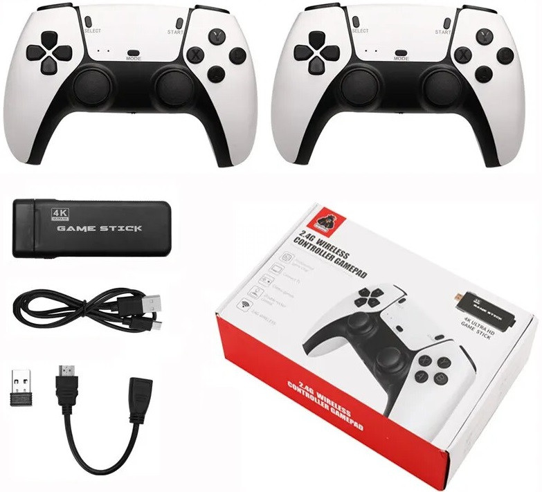 ТВ-приставка ігрова, смарт приставка M8Pro 4K, 64 ГБ, Android TV, медіаплеєр Ultra HD, Wi-Fi, HDMI, для ігор і відео