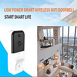 Домофон WiFi, відеодомофон бездротовий Smart Doorbell X5 камера, запис, нічне бачення, підтримка Tuya, фото 4