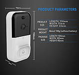 Домофон WiFi, відеодомофон бездротовий Smart Doorbell X5 камера, запис, нічне бачення, підтримка Tuya, фото 6
