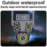 IP камера, WiFi камера PC226 з 3 об'єктивами 1080p, фото 2