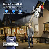 IP камера, WiFi камера SD38 3 об'єктиви 3MPx V380 270°, фото 3