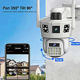 IP камера, WiFi камера SD38 3 об'єктиви 3MPx V380 270°, фото 6