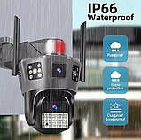 IP камера, WiFi відеокамера SD39G 4G 360° подвійна лінза, фото 2