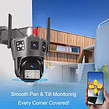 IP камера, WiFi відеокамера SD39G 4G 360° подвійна лінза, фото 6