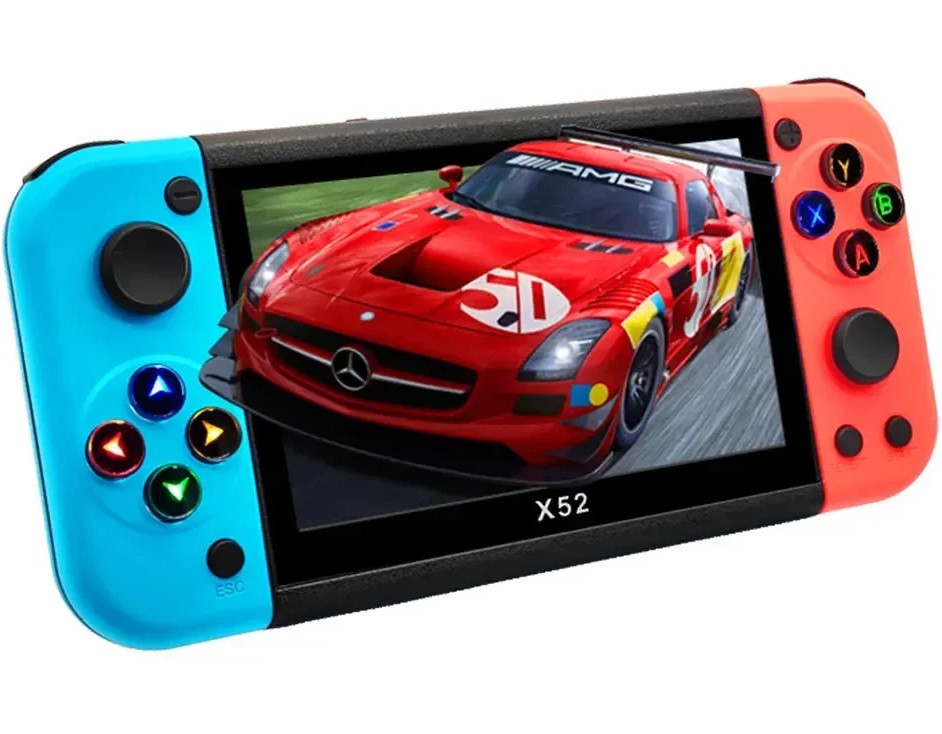 Портативна ретро консоль, ігрова приставка PSP X52 5.1", USB і HDMI, підтримка емуляторів, 10000 ігор