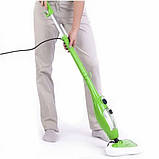 Пароочисник, парова швабра H2O Mop X5 1400 Вт, електрошвабра 5в1 для підлоги, плитки, килимів, фото 7