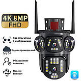 Камера відеоспостереження 4g, Відеокамера з сім картою, XYS-A48-LD-4G з двома об'єктивами 4MPx+4MPx, фото 9