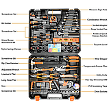 Набір інструментів, автомобільний набір 157 предметів у кейсі, для ремонту і обслуговування авто, фото 4