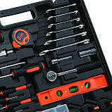 Набір інструментів, автомобільний набір 157 предметів у кейсі, для ремонту і обслуговування авто, фото 5