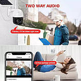 Відеокамера з сим картою, 4g камера відеоспостереження, TP8 4G 2.0 МП вулична із сонячною панеллю, фото 6