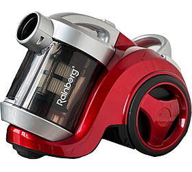 Пилосос контейнерний, безмішковий пилосмок Rainberg RB-655TB 3500W з турбощіткою, бак 3.5 л, червоний