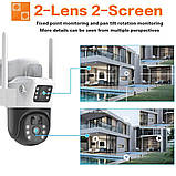 Автономна камера з 4g сим картою, IP відеокамера з 4g, V36 4G 8.0 Мп вулична з сонячною панеллю, фото 4