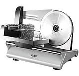 Слайсер для нарізки, ломтерізка RAF R.8800 електрична, 200 Вт, нержавіюча сталь, товщина нарізки 1–15 мм​, фото 3