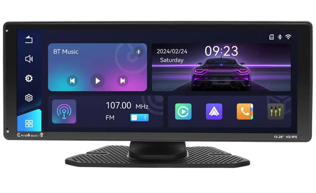 Авто дисплей, дисплей в машину CJ-PTC208 7" 2DIN, Bluetooth, USB с Apple CarPlay и Android Auto