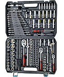 Набір інструментів, автомобільний набір 216 предметів у кейсі, головки, ключі, біти, фото 2
