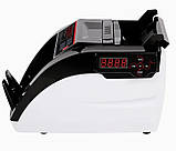 Рахункова машинка для купюр, Bill Counter AL-6100 автоматичний лічильник з детектором валют Чорний, фото 3