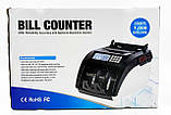 Рахункова машинка для купюр, Bill Counter AL-6100 автоматичний лічильник з детектором валют Чорний, фото 7