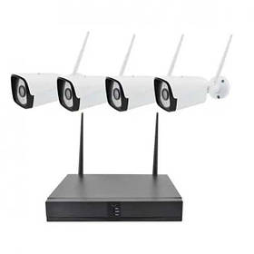 DVR WiFi KIT HD720 4-канальний бездротовий відеореєстратор із 4 камерами
