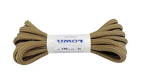 Шнурки Lowa Zephyr 130 см коричневі для трекінгового взуття, зносостійкі