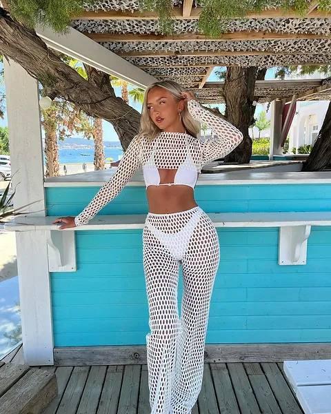 Пляжний комплект топ і штани, фото 1