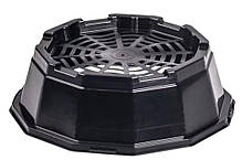 Горщик для хризантем 3 л чорний 27х8 см Donkwiat В3SА, фото 4