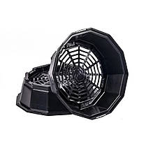 Горщик для хризантем 3 л чорний 27х8 см Donkwiat В3SА, фото 3