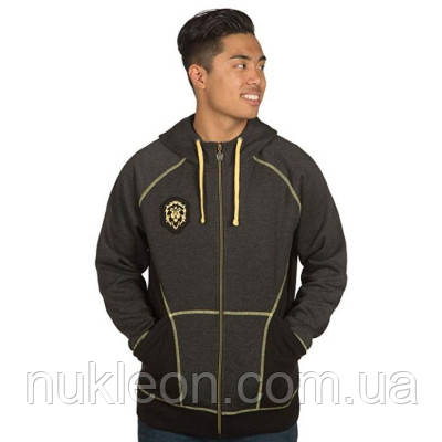 Популярний! Кофта Jinx World of Warcraft Alliance Classic Premium Zip-Up Hoodie Charcoal Heather M (JINX-7485M) - Краща якість