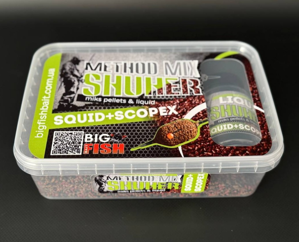 Метод-мікс + ліквід SHUHER (squid + scopex), 400 гр