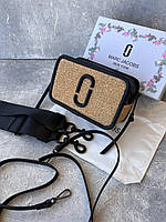 Жіноча сумочка з натуральної шкіри, (Розмір 20×12×8 см), бежева