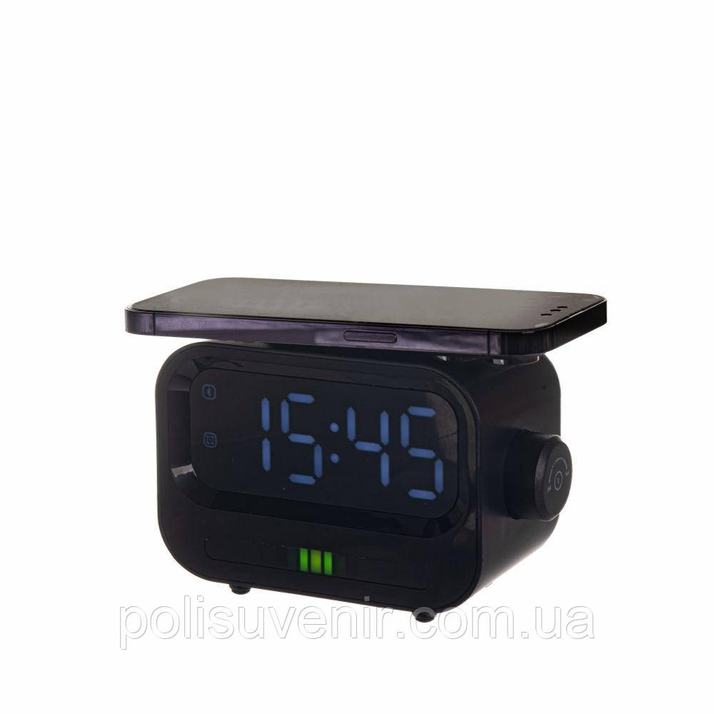 Годинник з динаміком і бездротовою зарядкою, фото 1