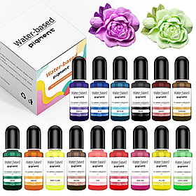 Рідкі пігменти для бетону, гіпсу та штукатурки, 15 кольорів по 10 мл, водна основа