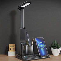 Світлодіодна настільна лампа з вбудованою бездротовою зарядкою