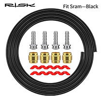Сорочка троса гальма 2500 SRAM RISK RC115-3-1 чорний з оливками та болтами