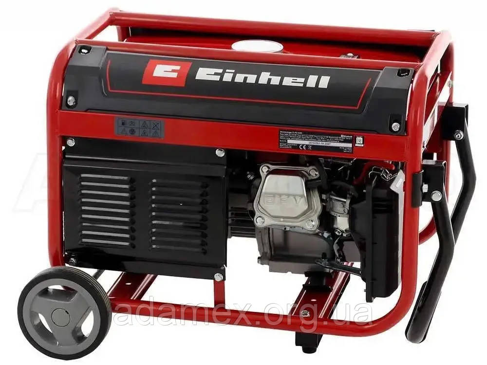 Генератор Einhell 3,1 кВт 1-фазний TC-PG 35/E5 з ручкою та колесами Бензиновий