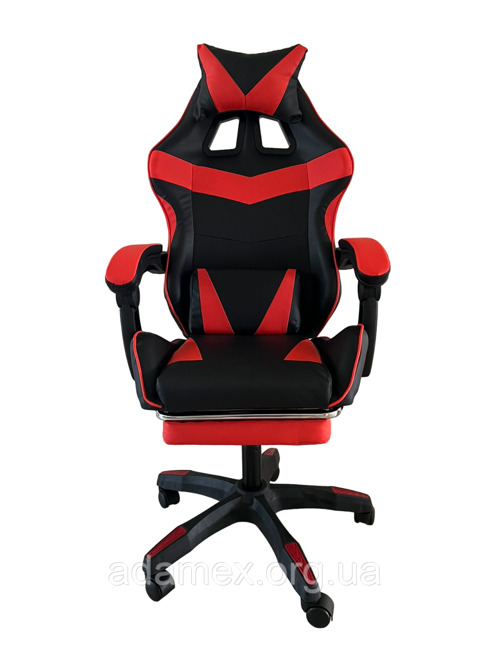 Геймерське крісло Vicotan VIP професійне, чорно-червоне