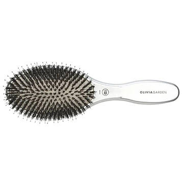 Масажна щітка для волосся Olivia Garden Supreme Combo Ceramic Ion Silver (ID2032)