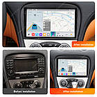 Штатна магнітола Mekede M6 Plus Mercedes-Benz SL-class W230 (2004-2011) CarPlay QleD, фото 4