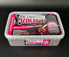 Метод-мікс + ліквід VIKING (krill, mulberry, squid / криль, шовковиця, кальмар), 400 гр
