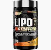 Комплексний жироспалювач Nutrex Lipo 6 Black Ultra Concentrate Stim Free 60 Caps