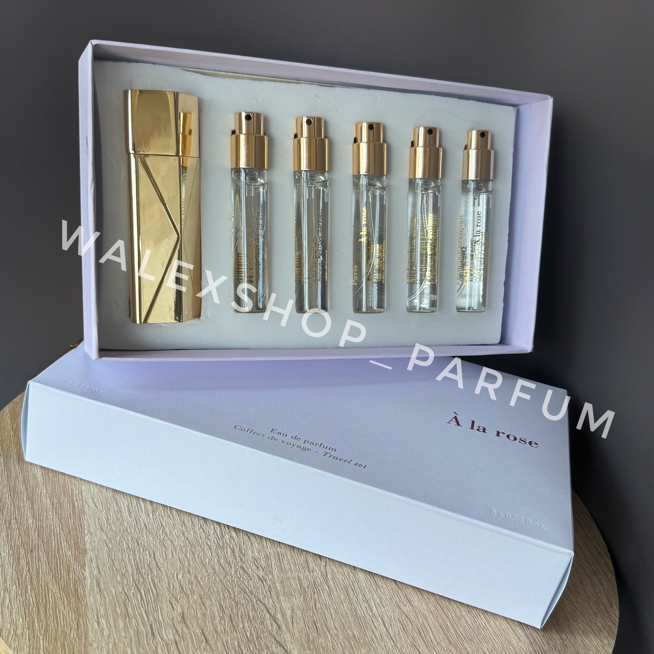 Фірмовий Набір Travel Set Maison Francis Kurkdjian A La Rose Coffret de Voyage (5*11 ml) Бакарат Руж, фото 1
